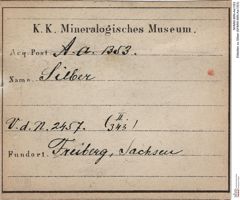 Etiketten zu Silber (NHMW-MIN-Aa1353)